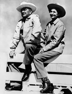 Texans: President Lyndon Johnson in a field with ?