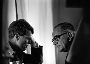 Unfriendly: President Lyndon Johnson meeting with Robert ?