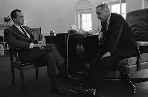 President Lyndon Johnson meets with Richard ?