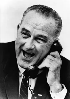 Mcdivitt: President Lyndon Johnson on the phone with ?