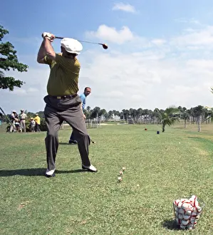 Ramey: President Lyndon Johnson playing golf at ?