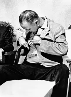 Calculated: President Lyndon Johnson shows the press ?