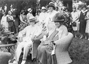 Garrigue: President Masaryk sits together with Lady from