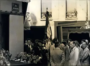 Remembered: President Mitterand at commemoration ceremony, Paris