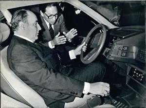 Citroen: President Mitterrand in BX Citroen at a car show