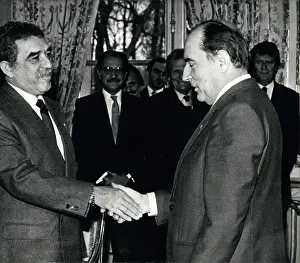 Marquez: President Mitterrand and Gabriel Garcia Marquez
