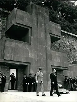 Whatever: President Mitterrand and General Simon at ceremony