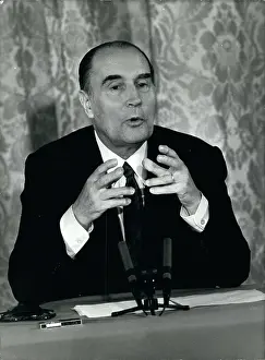 Decisions: President Mitterrand gives an announcement