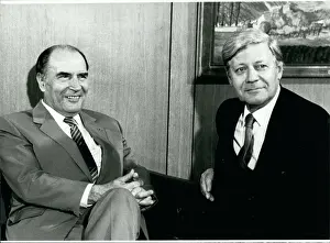 Ottawa: President Mitterrand and Helmut Schmidt of West Germany