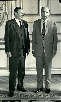 Eire: President Mitterrand and John Brandan Dillon of Eire