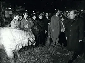 Nevers: President Mitterrand at Nevers Agricultural Fair