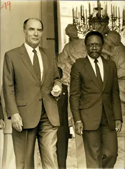 Bilateral: President Mitterrand and Omar Bongo of Gabon