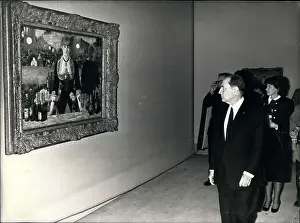 Folies: President Mitterrand at opening of Manet exhibition