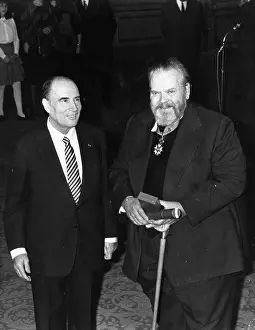 Mitterrand: President Mitterrand and Orson Welles, Legion d'Honneur
