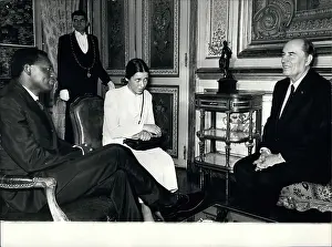 Discussed: President Mitterrand and President of Angola