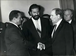 Chad: President Mitterrand and President Mubarak of Egypt