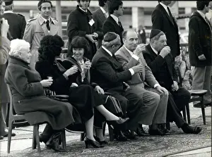 Danielle: President Mitterrand and President Navon of Israel