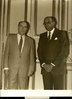 Haitian: President Mitterrand and Robert Estime of Haiti
