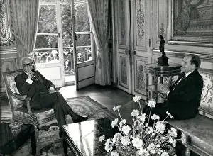Mitterrand: President Mitterrand and Sandro Pertini of Italy