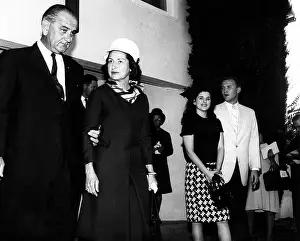 Luci: President and Mrs Johnson Johnson, leave ?