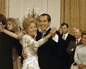 Lcgr1511: President and Mrs. Nixon dancing at the wedding