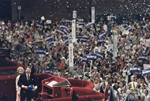 Referring: President and Nancy Reagan receive enthusiastic ?