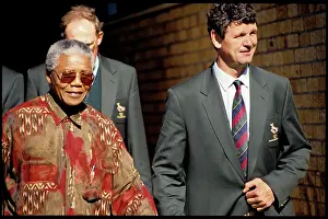 Plessis: President Nelson Mandela, accompanied by Morne
