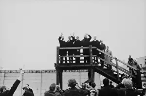 Alliances: President Nixon visits the Berlin Wall at ?