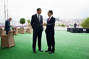 Geithner: President Obama with Treasury Sec. Timothy Geithner