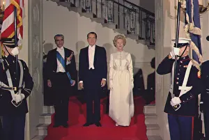 Allie: President and Pat Nixon pose with the Shah ?