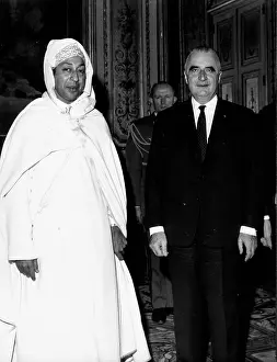 Glaoui: President Pompidou and Abdessadek Glaoui of Morocco