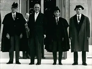 Succeeded: President Pompidou with General Council of the Valleys
