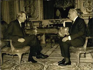 Pompidou: President Pompidou and Kurt Waldheim, in Paris