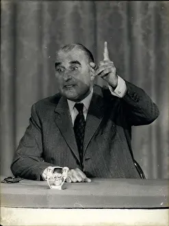Eyebrows: President Pompidou speaking at a press conference