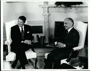 Certainly: President Reagan and King Hussein of Jordan