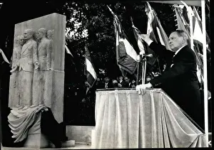 Coty: President Rene Coty dedicates Colonel Picot monument