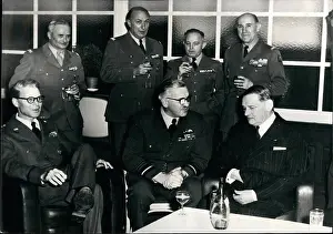 Norstad: President Rene Coty and General Norstad at Shape, Paris