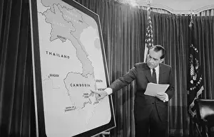 Escalation: President Richard Nixon announcing the US ?