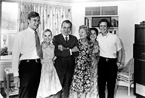 Tricia: President RICHARD NIXON, posing with his ?
