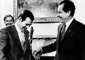 Rumsfeld: President Richard Nixon with Rep. Donald ?