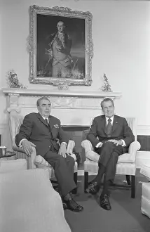 Mantle: President Richard Nixon and Soviet leader