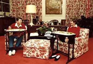 Rgnlbd: President Ronald Reagan, Nancy Reagan dining ?