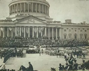 Administering: President Roosevelt taking the oath of office, Mar. 4 1905