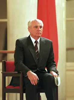 Gorbachev: President of Soviet Union Mikhail Gorbachev, 1991