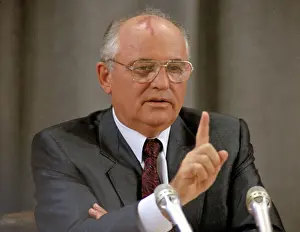 Foros: President of Soviet Union Mikhail Gorbachev at