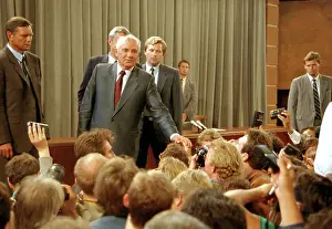 Gorbachev: President of Soviet Union Mikhail Gorbachev at