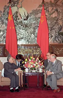 Deng: President of Soviet Union Mikhail Gorbachev visit