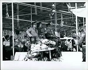 Djakarta: President Sukarno laying cornerstone, University of Indonesi