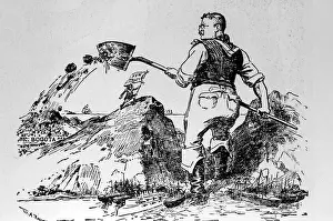 Bogota: President Theodore Roosevelt shown digging ?
