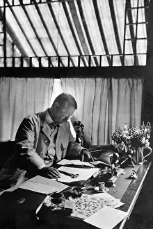Potus: President Theodore Roosevelt working on a desk